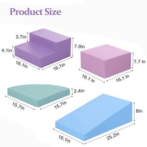 Playwork – Ensemble de blocs en mousse robustes multicolores de qualité supérieure pour une aventure d'escalade excitante et sûre, design lavable pour le jeu des enfants - Product Image 2