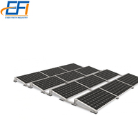 Kit de montage de panneaux solaires pour toit plat avec ballast, fixation de panneaux solaires pour toit en tuiles trapézoïdales, montage photovoltaïque sur toiture.