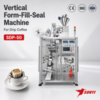 Machine d'emballage pour sachets de café filtre et sachets de thé, 60 sachets/min, système de double scellage pour torréfacteurs de café et usines de thé