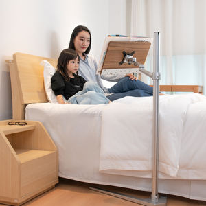 Supporto per lettura da pavimento multiangolo in legno con fermalibri a braccio lungo regolabile in metallo per lettore <span class=keywords><strong>di</strong></span> libri - Product Image 5