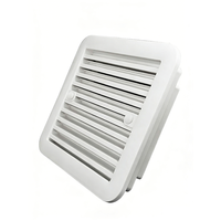Système de ventilation étanche pour camping-car, 1 fenêtre, ventilateur d'évacuation silencieux blanc avec moustiquaire