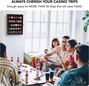 שנתי מכירה לוהטת עץ עם זכוכית הניתן לנעילה תג מטבע מדליית אוסף קבינט תיבת אתגר מדליית מטבע תצוגת מקרה - Product Image 3