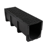 Gouttière linéaire en béton polymère pour la gestion des eaux de surface dans les zones industrielles avec grille en fonte ductile D400