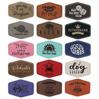 Patchs de chapeau en cuir PU gravables au laser, adhésifs thermiques, fournitures laser Glow Forge, 120 couleurs, vierges, décoration de fêtes, cadeau Mineti MPT