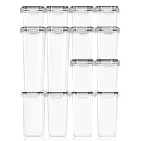 Contenants de stockage alimentaire hermétiques en PP, ensemble de boîtes de cuisine pour céréales, pâtes, céréales, farine, noix, fruits secs, organisation