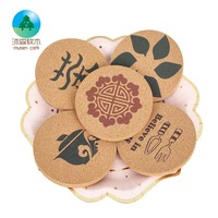 Vente en gros de sous-verres en liège Eco 100% pour table sous-verres en liège en bois pour boissons