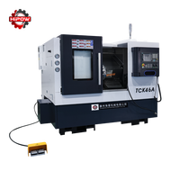 Tour CNC horizontal HIPOW TCK46A GSK, 3 axes, broche simple, lit incliné, léger, haute précision, précision de positionnement de 0,008 mm