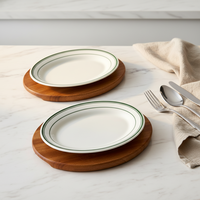 Assiette à dîner en céramique au design moderne, écologique, pour steak, pâtes, pizza, salade, mariage, restaurant, résistante à la chaleur