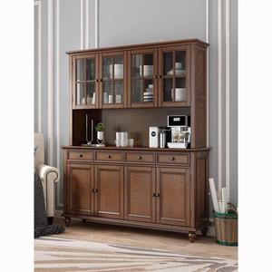 Solid Wood <b>Sideboard</b> American Retro Style Cabinet For Living Room And Dining Room Wine Storage Multifunctional - Product Image 4