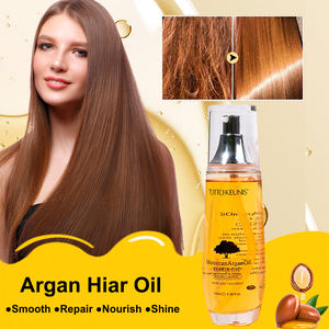 ヘアオイルアルガン保湿ヘアオイルOEMカスタム自社ブランド滑らかなシャインヘアセラムオイル - Product Image 5