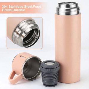 Stainless Steel Water Bottle Vacuum Coffee Thermos with Lid & Handle Double Walled Coffee <b>Cup</b> Hot & Cold for Hours - Product Image 5