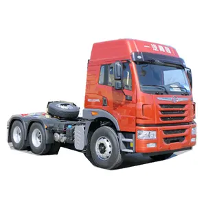 Faw 6*4 אירו V תקן פליטה כבד טרקטור משאית 400hp דיזל דלק סוג טרקטור קרוואן משאית מחיר נמוך מחיר למכירה