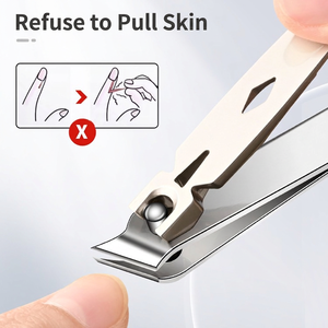 Coupe-ongles en acier inoxydable, coupe-ongles incliné, outil de manucure portable en métal pour le soin quotidien - Product Image 2