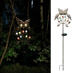 Lámpara Solar LED con Forma de Búho para Jardín, Estaca Metálica Decorativa, Resistente al Agua, Decoración para Exteriores - Product Image 2