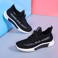 Chaussures Femme 2023 Nouveauté, Vieilles Chaussures en Tissu Femme Respirantes Tissées Volantes, Chaussures de Sport à la Mode pour Dames, Produits Phares 2024