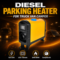 Chauffages autonomes au diesel de qualité supérieure 12V 24V 220V 5KW pour voiture, camping-car, caravane, auxiliaire