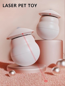 2024 nueva tendencia Real trayectoria aleatoria vaso recargable movimiento activado gato láser juguete de gato y perro automático - Product Image 4