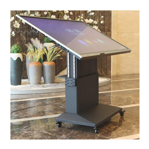 Stanza di formazione su misura elettrico telescopico inclinazione <span class=keywords><strong>Mobile</strong></span> <span class=keywords><strong>Tv</strong></span> carrello di sollevamento carrello con ruote a discesa <span class=keywords><strong>Mobile</strong></span> <span class=keywords><strong>TV</strong></span> piano di montaggio - Product Image 1