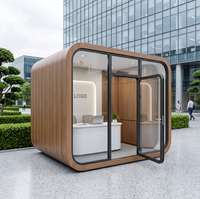 RACA3 Panel Baja Galvanis Aluminium Modular Prefab Pod Kantor Resepsi Mini Perpustakaan Kios Ritel Bilik Karaoke Hotel