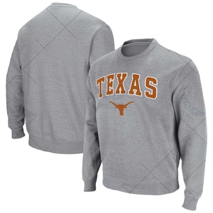 Venta al por mayor Texas Longhorns Arch & Logo pulóver sudadera gris algodón polar alta calidad peso medio hecho a medida - Product Image 2
