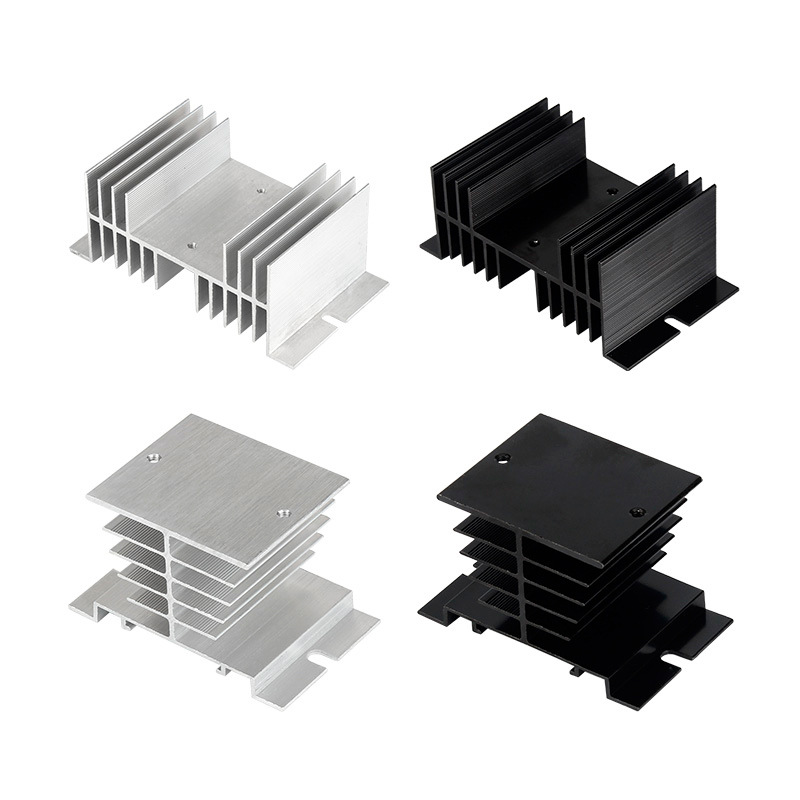 50mm 70mm Single-phase Solid-state Module Relay Aluminum Heat Sink Base