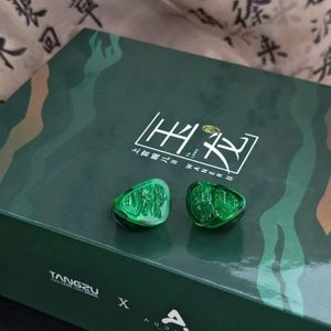Écouteurs intra-auriculaires dynamiques filaires HiFi Tangzu Waner SG II Édition Jade Dragon avec diaphragme PET de 10 mm et étui de rangement en silicone - Product Image 4