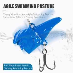 TGD <span class=keywords><strong>Meilleur</strong></span> lot de 5 leurres de pêche en métal VIB, leurres coulants pour brochet, basse, <span class=keywords><strong>truite</strong></span> avec hameçons triples, leurres durs artificiels, matériel de pêche - Product Image 4