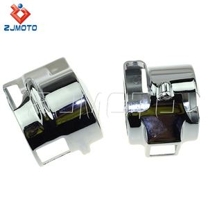 क्रोम स्विच Housings कवर बर नियंत्रण स्विच घर के लिए होंडा छाया वीटी 750 भावना ऐस एयरो <span class=keywords><strong>VTX</strong></span> 1300 VT1300 <span class=keywords><strong>600</strong></span> 2010-13 - Product Image 6