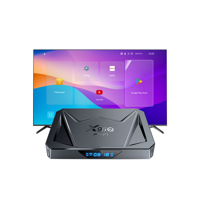 Best Global Hot Sell Android 14 TV Box 8K Allwinner H728 Octa Core 4GB 32GB Voice Remote 1000m Lan Set Top Box X96Q PRO PLUS