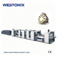 Machine à coller électrique WESTONIX pour boîtes, pliage et collage automatiques, plieuse-colleuse avec colle thermofusible pour l'emballage des boissons