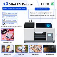 Impresora UV Plana para Regalos Creativos con Escáner de Código H5 APP, Impresora UV Mini A5 para el Hogar y Pequeños Negocios