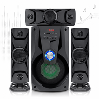 Sistem Speaker Surround Sound 3.1CH Pasokan Pabrik, Woofer Aktif 6.5 inci, 75W RMS, Pemutaran 6-in-1, Respon Bass 30Hz, 110-240V