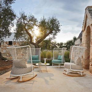 Personalización de alta calidad Muebles de exterior Juego de sofá de jardín al aire libre Sofá de malla de ratán - Product Image 4