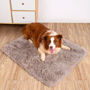 Tapis carré pour animaux de compagnie, épais et moelleux, pour chien, utilisable en toutes saisons - Product Image 1