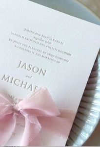 Ins Style Cotton Paper <b>Wedding</b> Invitation <b>Card</b> - Product Image 6
