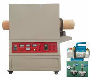 Four à <span class=keywords><strong>tube</strong></span> à vide de laboratoire 1400.C pour les tests de laboratoire - Product Image 1