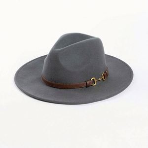 Wholesale Western Style 100% Wool Cowboy Fedora Hats With Belt High Quality Felt Hat - Product Image 6