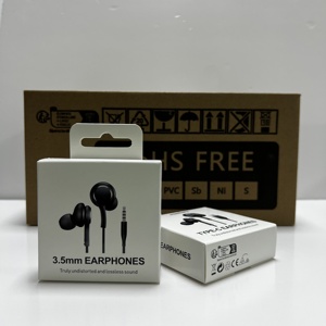 หูฟังสายถักเปียคุณภาพสูงขนาด3.5มม. ของแท้สำหรับหูฟังสเตอริโออินเอียร์สำหรับ <span class=keywords><strong>Samsung</strong></span> <span class=keywords><strong>AKG</strong></span> Note10 S21 S20 <span class=keywords><strong>S8</strong></span> S10 - Product Image 1