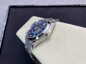 Reloj Mecánico de Lujo de Super Calidad, Resistente al Agua, 43 mm, Movimiento ETA 8938 de Fábrica VS, Esfera Azul Luminosa de 24 Horas, Reloj GMT de 150 m - Product Image 4