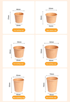 Gobelets de dégustation jetables en papier kraft personnalisables avec logo, 2oz, 3oz, 4oz, haute qualité, écologiques, biodégradables, recyclables pour whisky et café