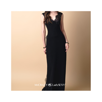 Robes maxi élégantes pour femmes, style sexy et club, dentelle florale blanche, étiquettes personnalisées écologiques, Enzo & Leo Vietnam