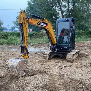 Mini-excavatrice Sany SY35U d'occasion en parfait état de marche, 3,5 tonnes, avec pompe hydraulique, moteur, boîte de vitesses et moteur électrique, en stock à vendre - Product Image 3