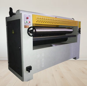 Dual-Sided Automatic Wood Plate Gluing Machine Double-Action Rolling Woodworking <b>Glue</b> Coating Equipment - Product Image 2
