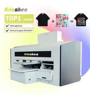 เครื่องพิมพ์เสื้อผ้าความเร็วสูงของ Krinshen เครื่องพิมพ์ DTG อัตโนมัติ DTG เครื่องพิมพ์เสื้อยืดเครื่องพิมพ์ DTG สำหรับเสื้อฮู้ด - Product Image 1