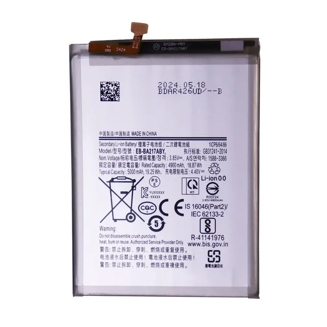 EB-BA217ABY Battery For Samsung New 5000mAh  Phone Battery For Samsung Galaxy A21s SM-A217F / A12 SM-A125F