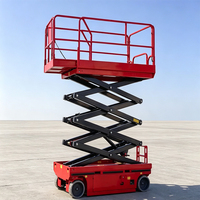 Plateforme élévatrice à ciseaux mobile homologuée CE, capacité 380 kg, hauteur de travail 6 m, pour travaux de peinture sur site industriel