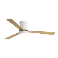 Ventilateurs de plafond en gros avec éclairage, télécommande, 6 vitesses, LED, 3 pales réversibles, moteur DC, ventilateur moderne pour salon, 3 CCT, intensité variable, haute performance