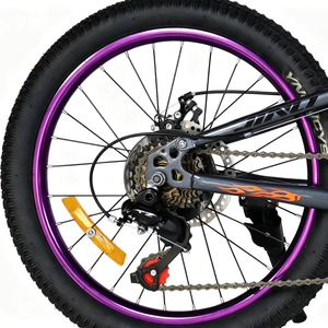 Nouveau VTT pour enfants de 20 pouces à suspension intégrale, 7 vitesses, jaune, avec fourche à double couronne et frein à disque, vélo pour enfants - Product Image 6