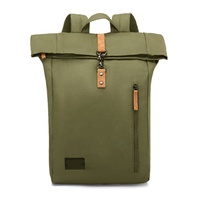 Mochila de Lona de Alta Calidad con Cierre de Cremallera, Impermeable, con Logotipo Personalizado, Estilo Casual, OEM, para Computadora, de Poliéster, Antirrobo