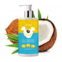Label pribadi pelembap rambut Gel kelapa Formula nutrisi organik Vegan hidrasi untuk bayi anak-anak untuk kulit kepala kering